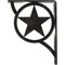 Ekena Millwork Austin Wrought Iron Bracket, (Single center brace), Antiqued Silver 1 1/2"W x 5 1/2"D x 8"H BKTM01X05X08SAUASV - alternate 5